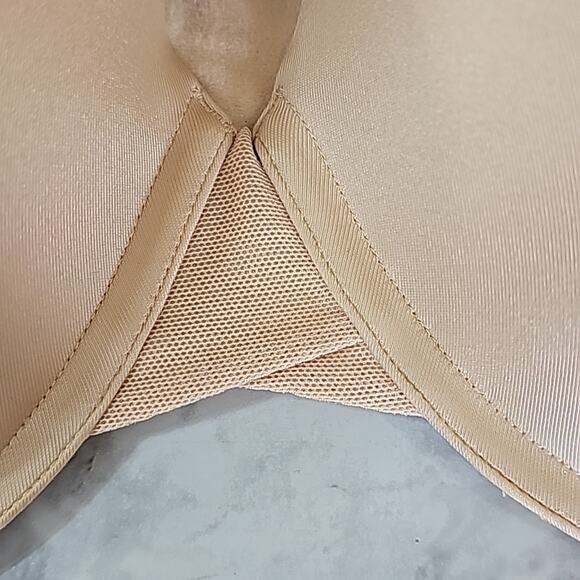 Ambrielle Womens NWOT 42DD Full Figure Beige Mesh Everyday Full Coverage Bra - Picture 5 of 10